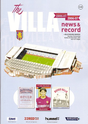 Aston Villa FC v Blackburn Rovers FC